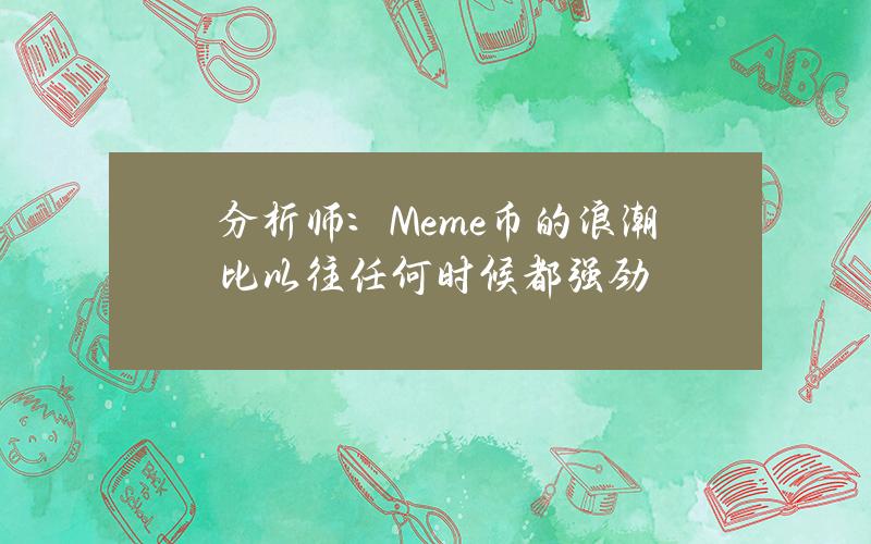 分析师：Meme币的浪潮比以往任何时候都强劲