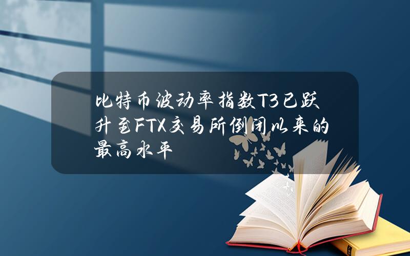 比特币波动率指数T3已跃升至FTX交易所倒闭以来的最高水平